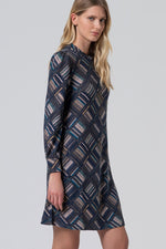 Cargar imagen en el visor de la galería, Vestido corto mali azul
