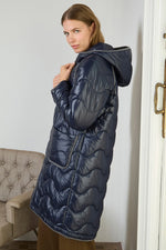 Cargar imagen en el visor de la galería, Abrigo nigo azul
