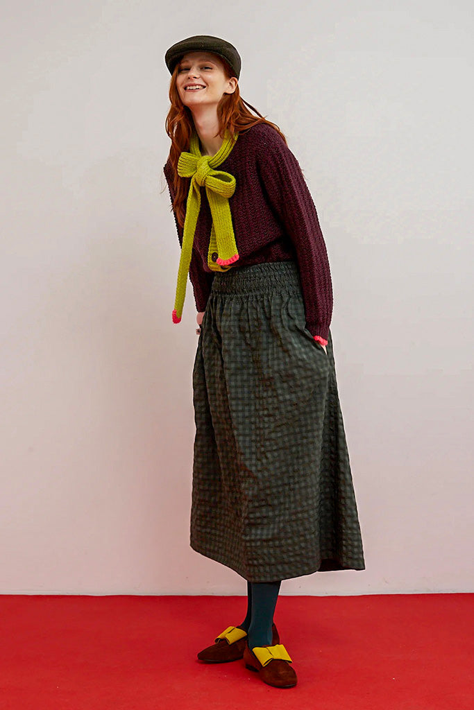 Cardigan grace berenjena