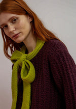 Cargar imagen en el visor de la galería, Cardigan grace berenjena
