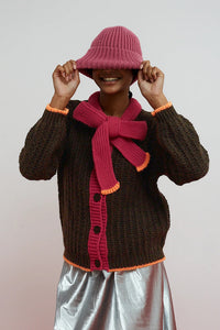 Cardigan grace marron