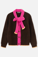 Cargar imagen en el visor de la galería, Cardigan grace marron
