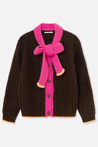 Cardigan grace marron