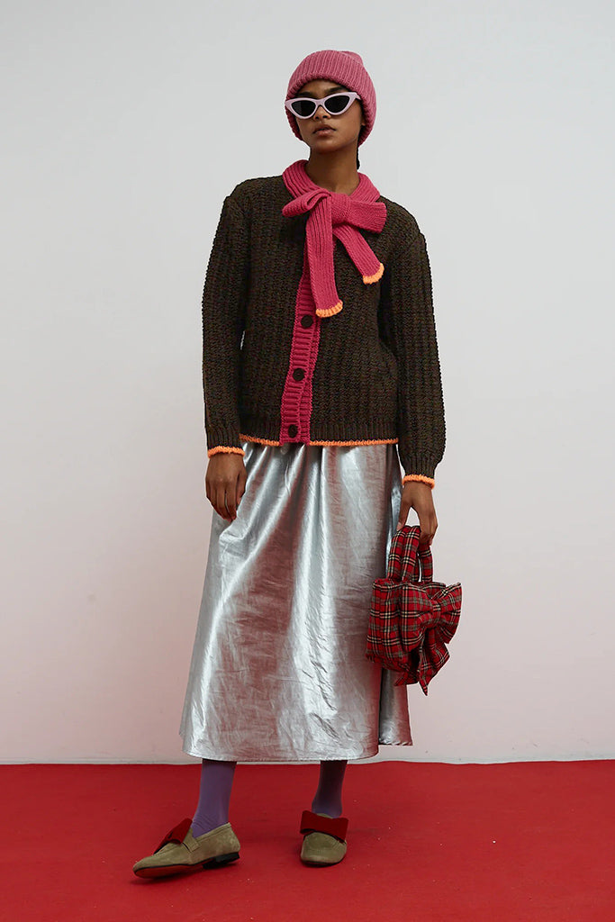 Cardigan grace marron