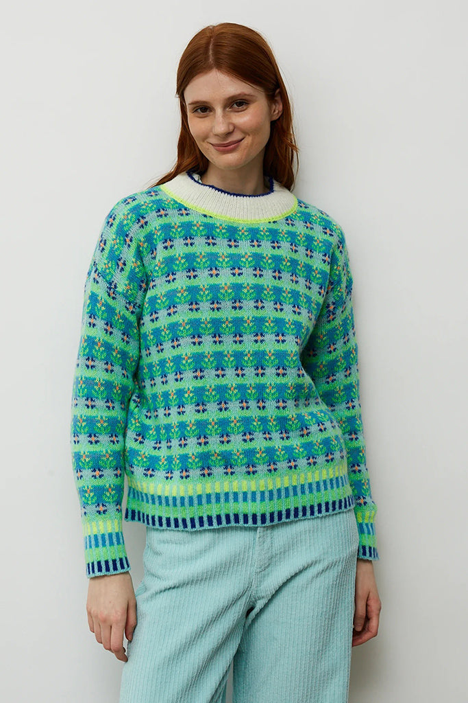 Jersey blossom azul