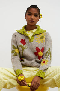 Jersey daisy gris