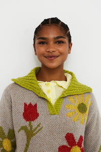 Jersey daisy gris