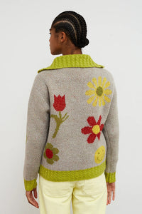 Jersey daisy gris