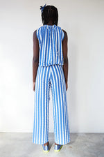 Cargar imagen en el visor de la galería, Pantalon crop aloha azul
