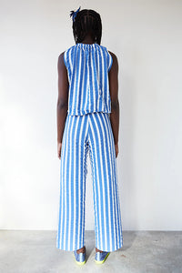 Pantalon crop aloha azul