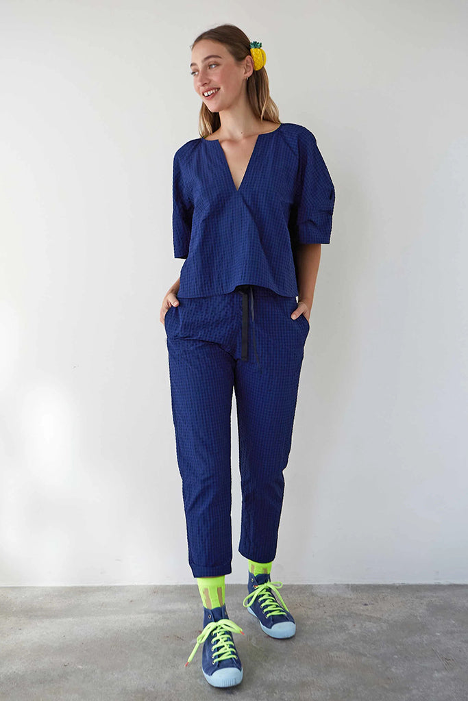 Pantalon royce azul marino