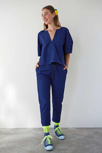Pantalon royce azul marino