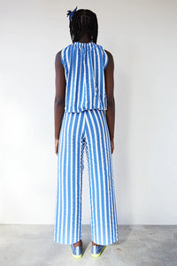 Top aloha azul